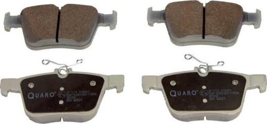 QUARO QP7274 - Тормозные колодки, дисковые, комплект www.autospares.lv