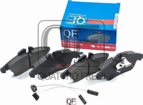 Quattro Freni QF500120 - Тормозные колодки, дисковые, комплект www.autospares.lv