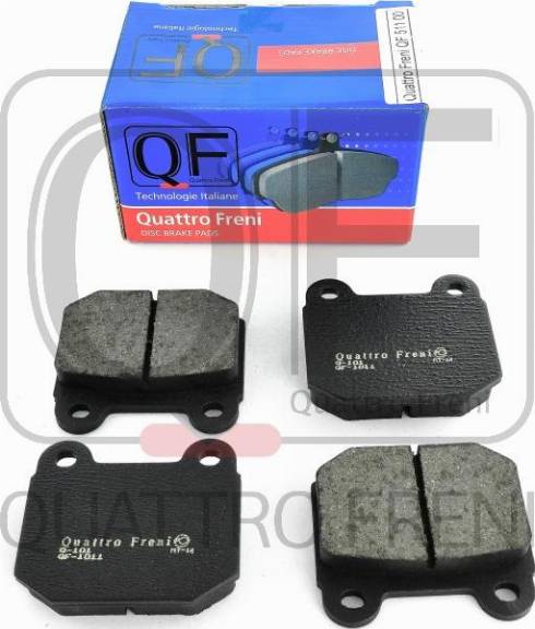 Quattro Freni QF51100 - Тормозные колодки, дисковые, комплект www.autospares.lv