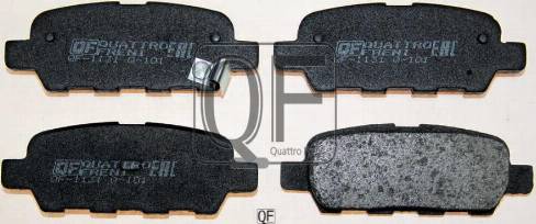 Quattro Freni QF63102 - Тормозные колодки, дисковые, комплект www.autospares.lv