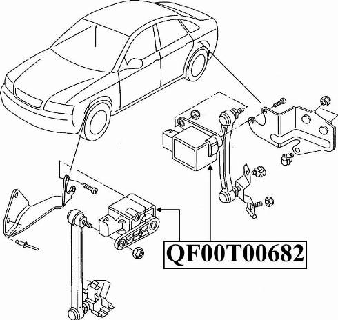 Quattro Freni QF00T00682 - Sensor, Xenon light (headlight range adjustment) www.autospares.lv