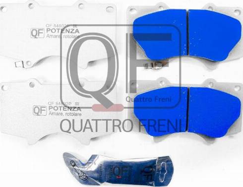 Quattro Freni QF84802P - Bremžu uzliku kompl., Disku bremzes www.autospares.lv