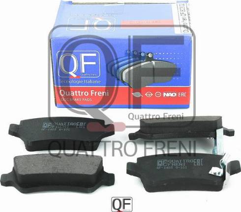 Quattro Freni QF80302 - Brake Pad Set, disc brake www.autospares.lv