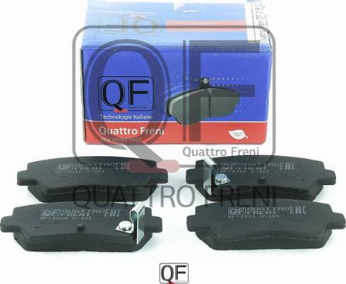 Quattro Freni QF81802 - Тормозные колодки, дисковые, комплект www.autospares.lv