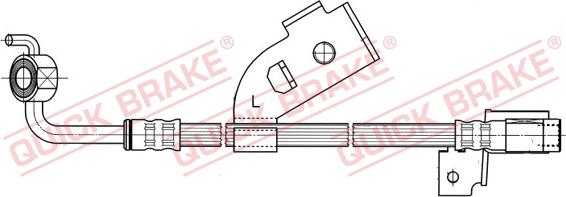 QUICK BRAKE 58.915 - Bremžu šļūtene autospares.lv