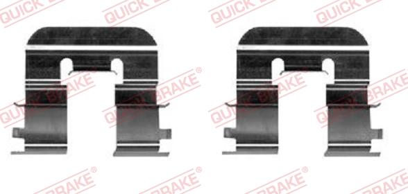 QUICK BRAKE 109-0024-1 - Piederumu komplekts, Disku bremžu uzlikas autospares.lv