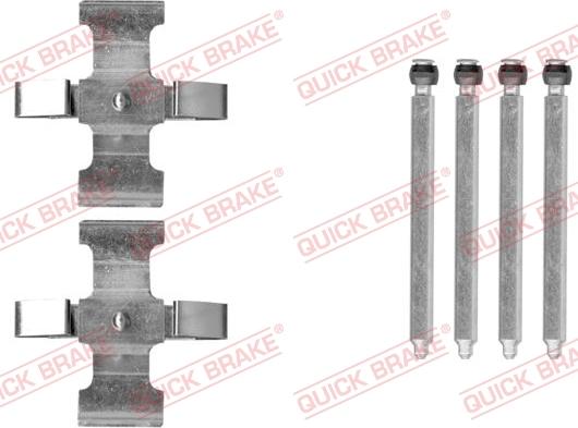 QUICK BRAKE 109-0076 - Piederumu komplekts, Disku bremžu uzlikas autospares.lv