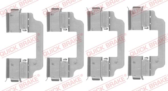 QUICK BRAKE 109-0153 - Piederumu komplekts, Disku bremžu uzlikas autospares.lv