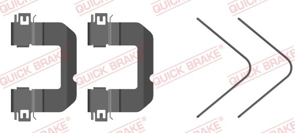 QUICK BRAKE 109-0102R-1 - Комплектующие для колодок дискового тормоза www.autospares.lv