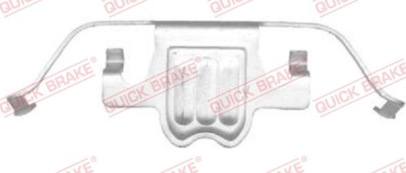 QUICK BRAKE 109-1695-1 - Piederumu komplekts, Disku bremžu uzlikas www.autospares.lv