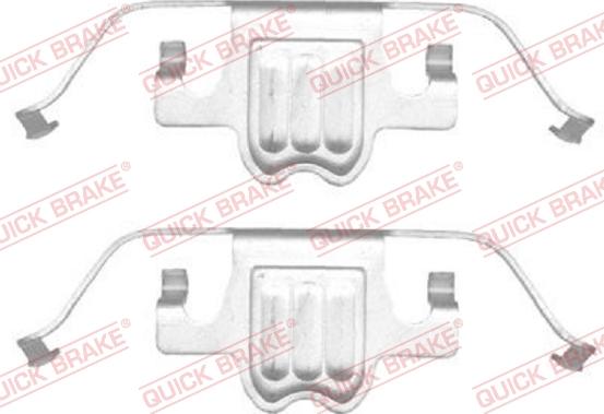 QUICK BRAKE 1091695 - Piederumu komplekts, Disku bremžu uzlikas www.autospares.lv