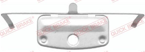 QUICK BRAKE 109-1644-1 - Piederumu komplekts, Disku bremžu uzlikas www.autospares.lv