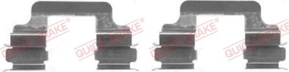 QUICK BRAKE 109-1610-1 - Accessory Kit for disc brake Pads www.autospares.lv