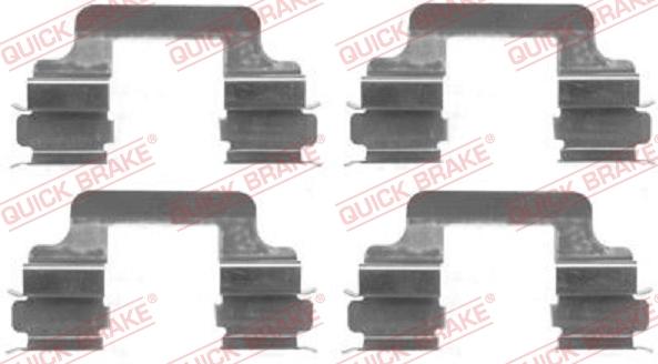 QUICK BRAKE 1091610 - Accessory Kit for disc brake Pads www.autospares.lv