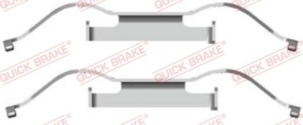 QUICK BRAKE 1091681 - Piederumu komplekts, Disku bremžu uzlikas autospares.lv