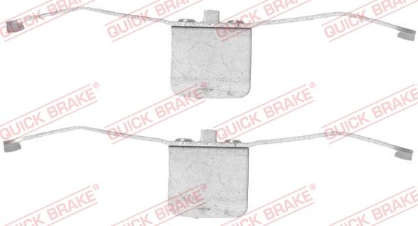 QUICK BRAKE 1091639 - Комплектующие для колодок дискового тормоза www.autospares.lv