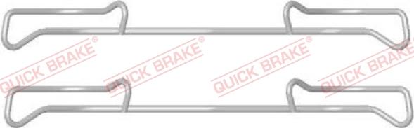 QUICK BRAKE 1091678 - Piederumu komplekts, Disku bremžu uzlikas autospares.lv