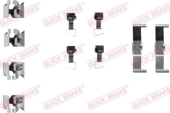 QUICK BRAKE 109-1034 - Accessory Kit for disc brake Pads www.autospares.lv