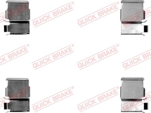 QUICK BRAKE 109-1033-1 - Piederumu komplekts, Disku bremžu uzlikas autospares.lv