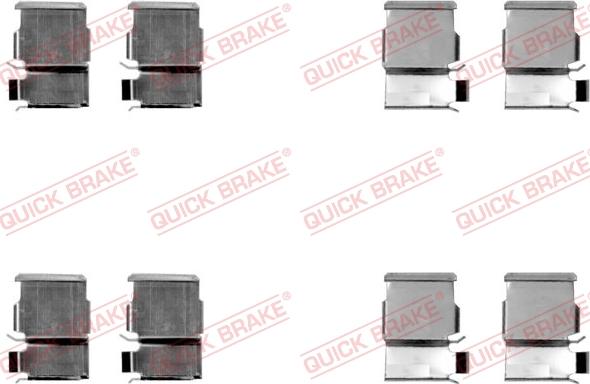 QUICK BRAKE 1091033 - Piederumu komplekts, Disku bremžu uzlikas autospares.lv