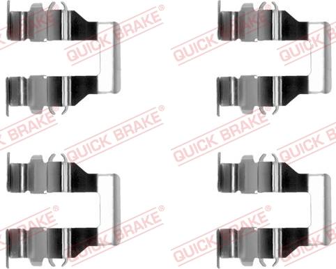 QUICK BRAKE 1091199 - Piederumu komplekts, Disku bremžu uzlikas www.autospares.lv