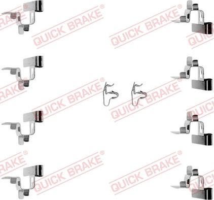 QUICK BRAKE 1091191 - Комплектующие для колодок дискового тормоза www.autospares.lv