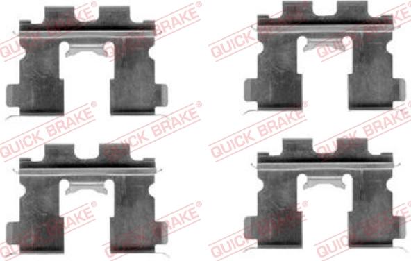 QUICK BRAKE 109-1163 - Accessory Kit for disc brake Pads www.autospares.lv