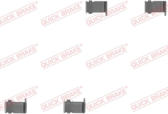 QUICK BRAKE 109-1162-1 - Accessory Kit for disc brake Pads www.autospares.lv