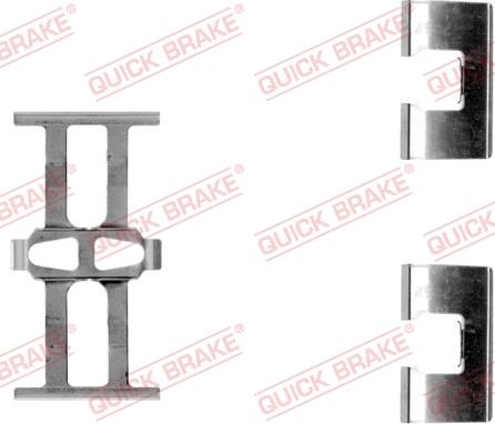 QUICK BRAKE 109-1118-1 - Accessory Kit for disc brake Pads www.autospares.lv