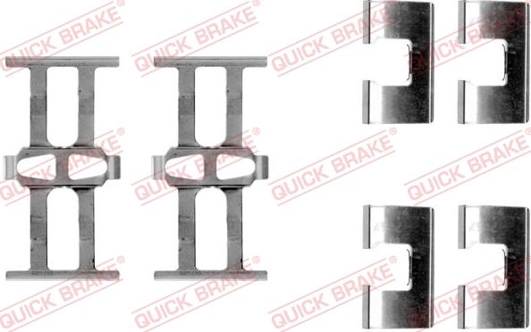 QUICK BRAKE 1091118 - Accessory Kit for disc brake Pads www.autospares.lv