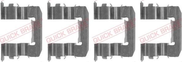 QUICK BRAKE 1091184 - Piederumu komplekts, Disku bremžu uzlikas autospares.lv