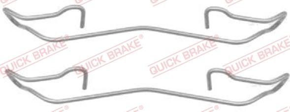 QUICK BRAKE 1091187 - Piederumu komplekts, Disku bremžu uzlikas autospares.lv