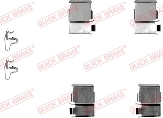 QUICK BRAKE 109-1133-1 - Piederumu komplekts, Disku bremžu uzlikas autospares.lv