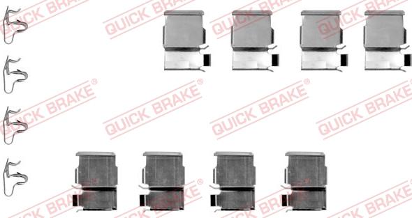 QUICK BRAKE 1091133 - Piederumu komplekts, Disku bremžu uzlikas autospares.lv