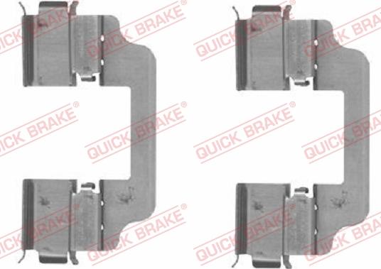 QUICK BRAKE 109-1828R-1 - Accessory Kit for disc brake Pads www.autospares.lv