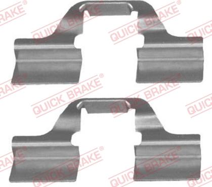 QUICK BRAKE 109-1827R-1 - Accessory Kit for disc brake Pads www.autospares.lv