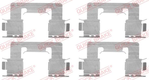 QUICK BRAKE 1091294 - Piederumu komplekts, Disku bremžu uzlikas www.autospares.lv