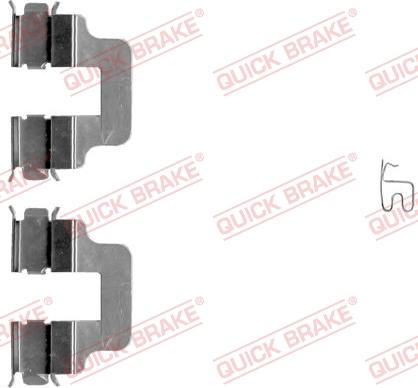 QUICK BRAKE 109-1245-1 - Piederumu komplekts, Disku bremžu uzlikas autospares.lv