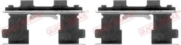 QUICK BRAKE 109-1253-1 - Piederumu komplekts, Disku bremžu uzlikas www.autospares.lv