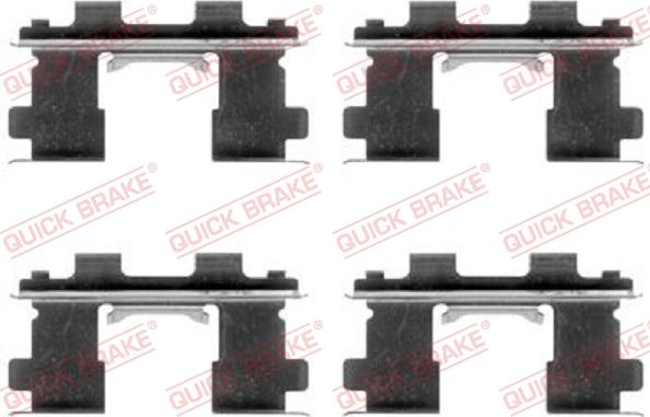 QUICK BRAKE 1091253 - Piederumu komplekts, Disku bremžu uzlikas www.autospares.lv