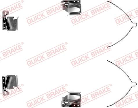 QUICK BRAKE 109-1269-1 - Piederumu komplekts, Disku bremžu uzlikas autospares.lv