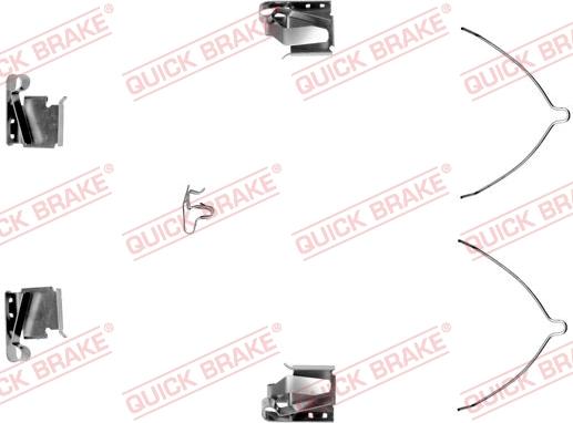 QUICK BRAKE 109-1268-1 - Piederumu komplekts, Disku bremžu uzlikas autospares.lv