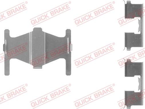 QUICK BRAKE 109-1204-1 - Piederumu komplekts, Disku bremžu uzlikas autospares.lv