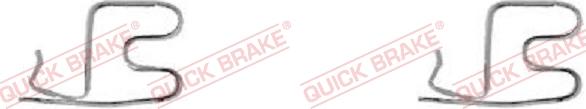 QUICK BRAKE 109-1219-1 - Accessory Kit for disc brake Pads www.autospares.lv