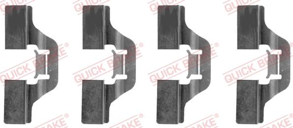 QUICK BRAKE 1091211 - Комплектующие для колодок дискового тормоза www.autospares.lv