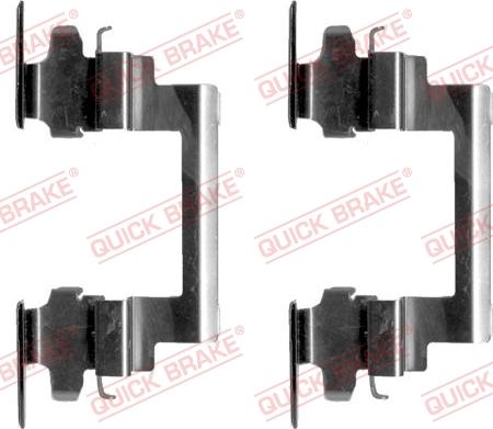 QUICK BRAKE 109-1236-1 - Комплектующие для колодок дискового тормоза www.autospares.lv