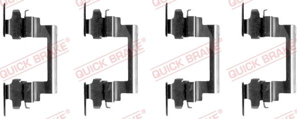 QUICK BRAKE 1091236 - Комплектующие для колодок дискового тормоза www.autospares.lv