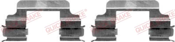 QUICK BRAKE 109-1231-1 - Комплектующие для колодок дискового тормоза www.autospares.lv