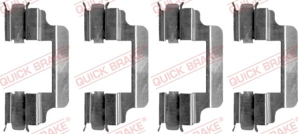 QUICK BRAKE 1091231 - Комплектующие для колодок дискового тормоза www.autospares.lv