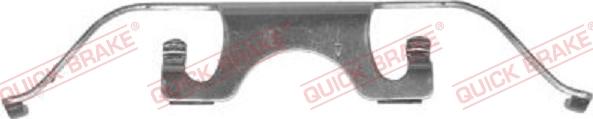 QUICK BRAKE 109-1224-1 - Piederumu komplekts, Disku bremžu uzlikas autospares.lv